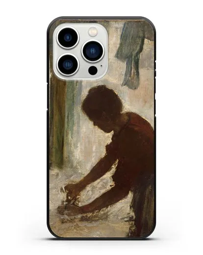 Чехол Женщина гладит (Дега Эдгар) силиконовый для iPhone 13 Pro