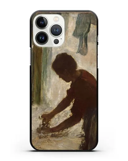 Чехол Женщина гладит (Дега Эдгар) силиконовый для iPhone 13 Pro Max