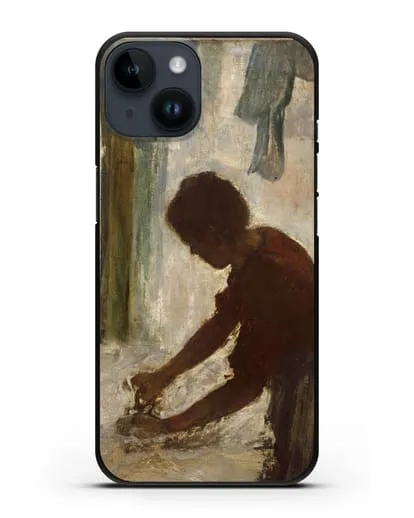 Чехол Женщина гладит (Дега Эдгар) силиконовый для iPhone 14