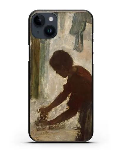 Чехол Женщина гладит (Дега Эдгар) силиконовый для iPhone 14 Plus