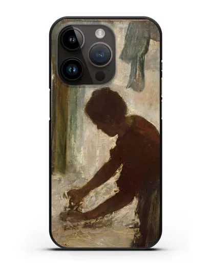 Чехол Женщина гладит (Дега Эдгар) силиконовый для iPhone 14 Pro