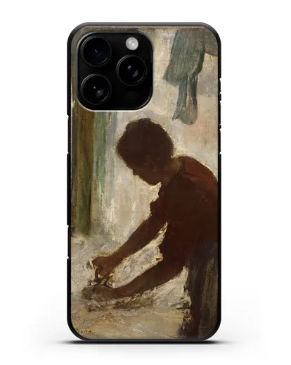 Чехол Женщина гладит (Дега Эдгар) силиконовый для iPhone 16 Pro Max