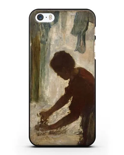 Чехол Женщина гладит (Дега Эдгар) силиконовый для iPhone 5/5s/SE