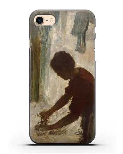 Чехол Женщина гладит (Дега Эдгар) силиконовый для iPhone 8