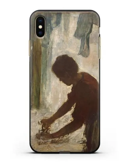 Чехол Женщина гладит (Дега Эдгар) силиконовый для iPhone XS Max