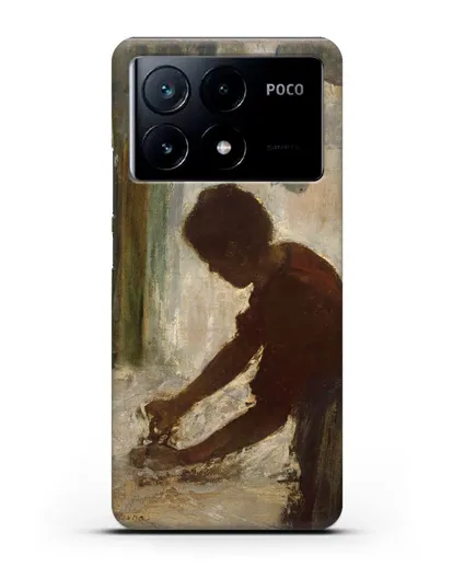 Чехол Женщина гладит (Дега Эдгар) силиконовый для Xiaomi Poco X6 Pro