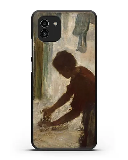 Чехол Женщина гладит (Дега Эдгар) силиконовый для Samsung Galaxy A03 [SM-A035]