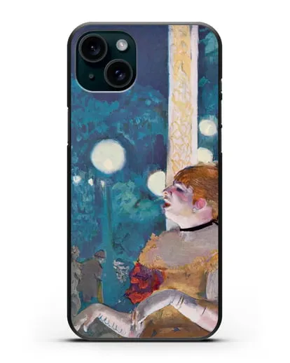 Чехол Концерт в кафе (Дега Эдгар) силиконовый для iPhone 15 Plus