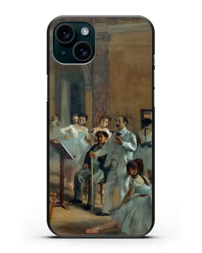 Чехол Танцевальное фойе в опере (Дега Эдгар) силиконовый для iPhone 15 Plus