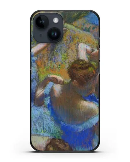 Чехол Голубые танцовщицы (Дега Эдгар) силиконовый для iPhone 14