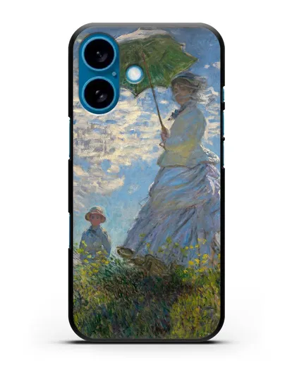 Чехол Прогулка. Дама с зонтиком (Моне Клод) силиконовый для iPhone 16