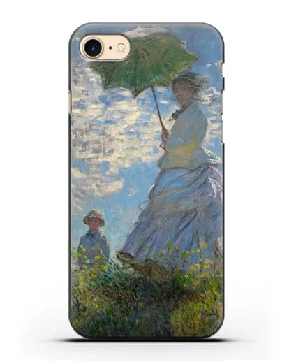 Чехол Прогулка. Дама с зонтиком (Моне Клод) силиконовый для iPhone 8