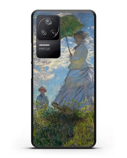 Чехол Прогулка. Дама с зонтиком (Моне Клод) силиконовый для Xiaomi Poco F4