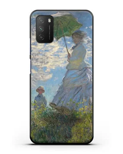 Чехол Прогулка. Дама с зонтиком (Моне Клод) силиконовый для Xiaomi Poco M3