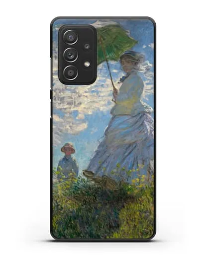 Чехол Прогулка. Дама с зонтиком (Моне Клод) силиконовый для Samsung Galaxy A53