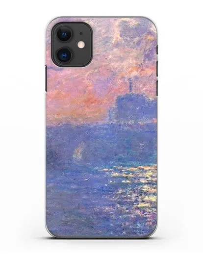 Чехол Мост Ватерлоо, эффект солнечного света (Моне Клод) силиконовый для iPhone 11