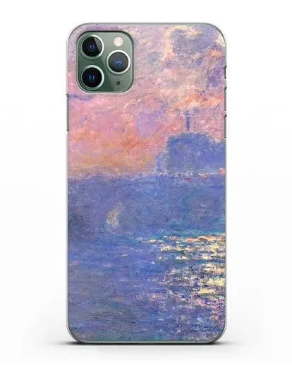 Чехол Мост Ватерлоо, эффект солнечного света (Моне Клод) силиконовый для iPhone 11 Pro Max