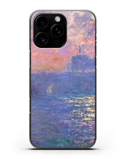 Чехол Мост Ватерлоо, эффект солнечного света (Моне Клод) силиконовый для iPhone 16 Pro Max