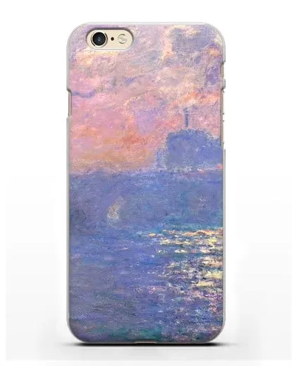 Чехол Мост Ватерлоо, эффект солнечного света (Моне Клод) силиконовый для iPhone 6