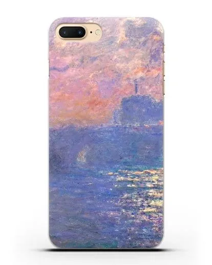 Чехол Мост Ватерлоо, эффект солнечного света (Моне Клод) силиконовый для iPhone 7 Plus