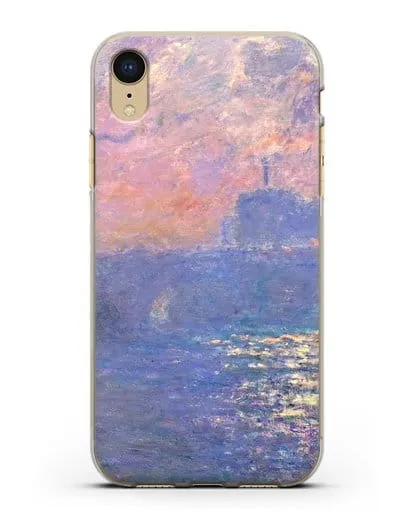 Чехол Мост Ватерлоо, эффект солнечного света (Моне Клод) силиконовый для iPhone XR
