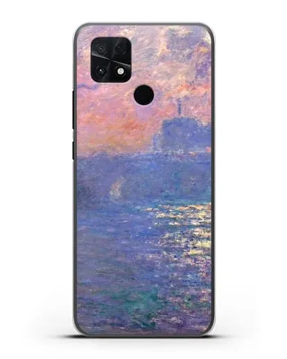 Чехол Мост Ватерлоо, эффект солнечного света (Моне Клод) силиконовый для Xiaomi Poco C40