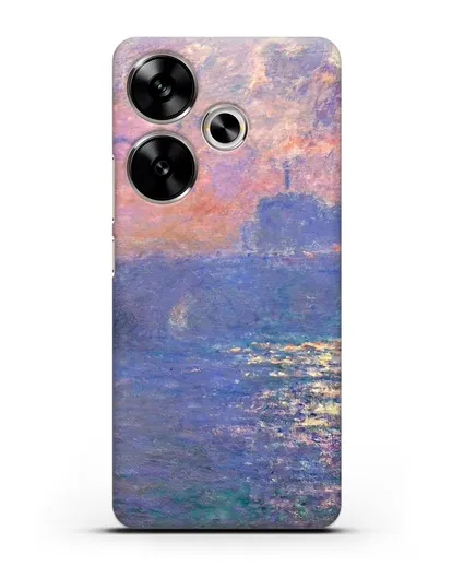 Чехол Мост Ватерлоо, эффект солнечного света (Моне Клод) силиконовый для Xiaomi Poco F6