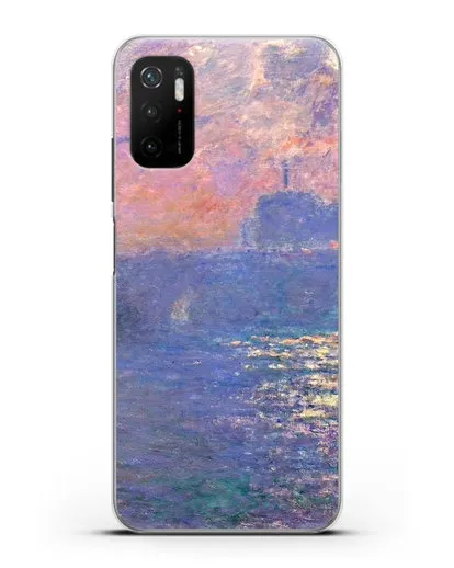 Чехол Мост Ватерлоо, эффект солнечного света (Моне Клод) силиконовый для Xiaomi Poco M3 Pro