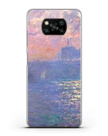 Чехол Мост Ватерлоо, эффект солнечного света (Моне Клод) силиконовый для Xiaomi Poco X3