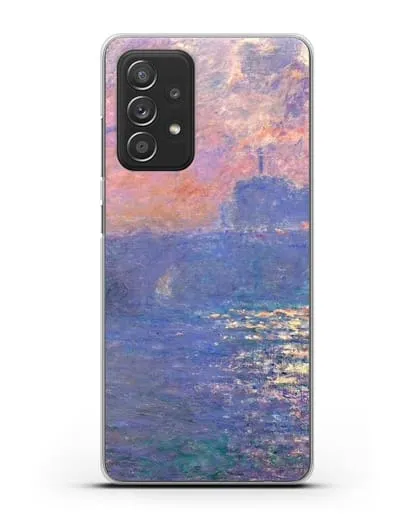 Чехол Мост Ватерлоо, эффект солнечного света (Моне Клод) силиконовый для Samsung Galaxy A53