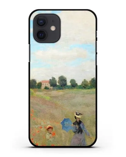 Чехол Поле маков у Аржантёя (Моне Клод) силиконовый для iPhone 12