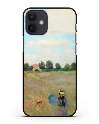 Чехол Поле маков у Аржантёя (Моне Клод) силиконовый для iPhone 12 mini