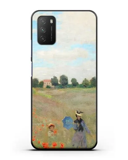 Чехол Поле маков у Аржантёя (Моне Клод) силиконовый для Xiaomi Poco M3