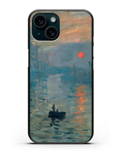Чехол Впечатление. Восходящее солнце (Моне Клод) силиконовый для iPhone 15