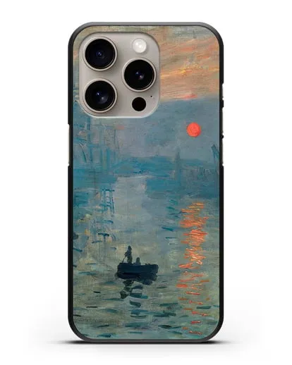 Чехол Впечатление. Восходящее солнце (Моне Клод) силиконовый для iPhone 15 Pro