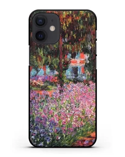 Чехол Ирисы в саду Моне (Моне Клод) силиконовый для iPhone 12 mini