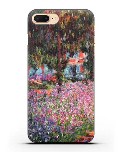 Чехол Ирисы в саду Моне (Моне Клод) силиконовый для iPhone 7 Plus