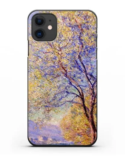 Чехол Антиб. Вид из садов Салис (Моне Клод) силиконовый для iPhone 11