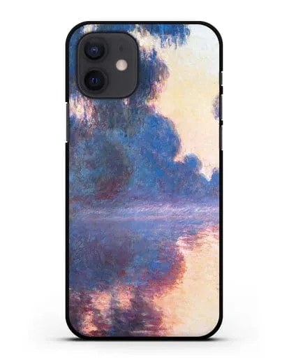 Чехол Туманное утро на Сене, восход (Моне Клод) силиконовый для iPhone 12