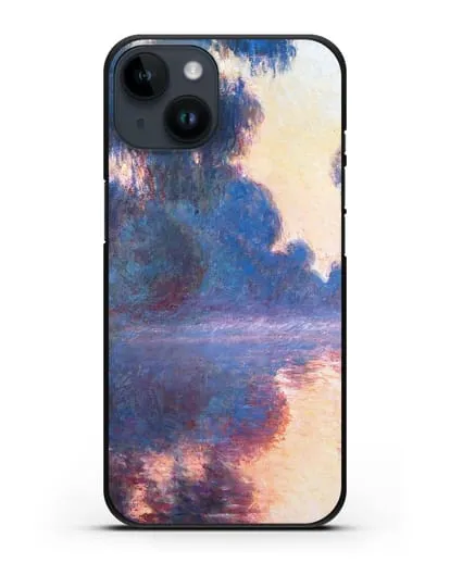 Чехол Туманное утро на Сене, восход (Моне Клод) силиконовый для iPhone 14