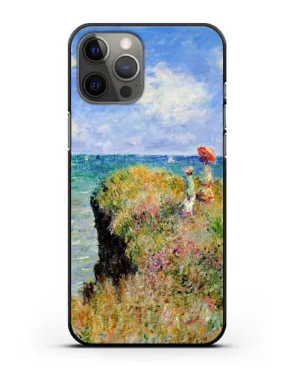 Чехол Прогулка по скале. Пурвиль (Моне Клод) силиконовый для iPhone 12 Pro Max