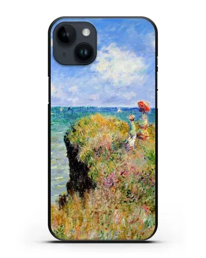 Чехол Прогулка по скале. Пурвиль (Моне Клод) силиконовый для iPhone 14 Plus
