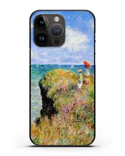 Чехол Прогулка по скале. Пурвиль (Моне Клод) силиконовый для iPhone 14 Pro Max