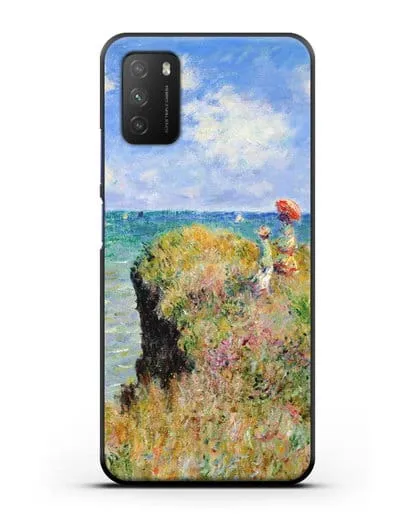 Чехол Прогулка по скале. Пурвиль (Моне Клод) силиконовый для Xiaomi Poco M3