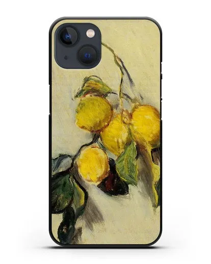 Чехол Ветка лимонов (Моне Клод) силиконовый для iPhone 13