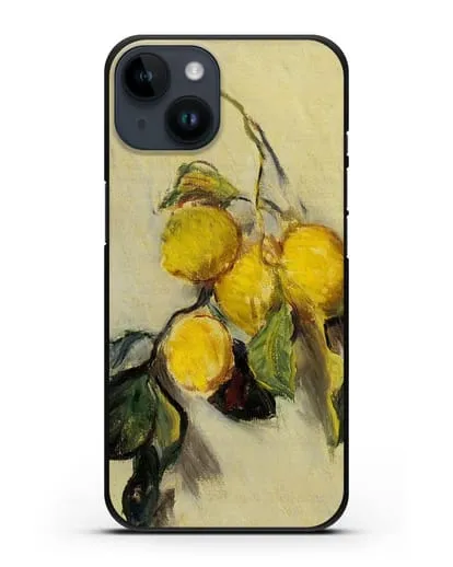 Чехол Ветка лимонов (Моне Клод) силиконовый для iPhone 14