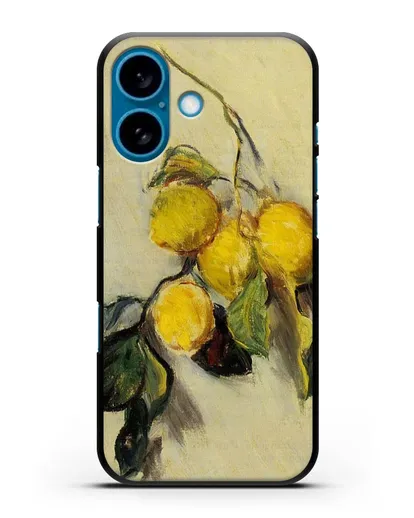 Чехол Ветка лимонов (Моне Клод) силиконовый для iPhone 16