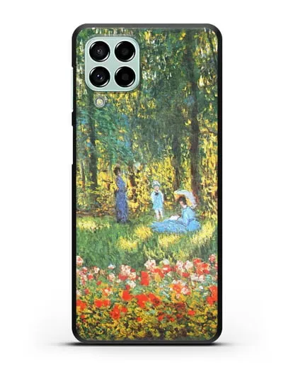 Чехол Семья художника в саду (Моне Клод) силиконовый для Samsung Galaxy M53 [SM-M536]
