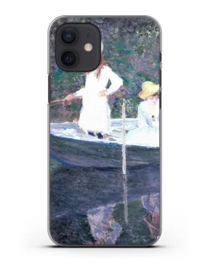 Чехол В норвежской лодке. Живерни (Моне Клод) силиконовый для iPhone 12