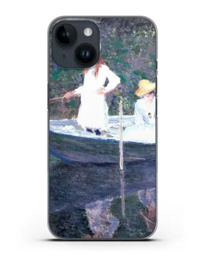 Чехол В норвежской лодке. Живерни (Моне Клод) силиконовый для iPhone 14